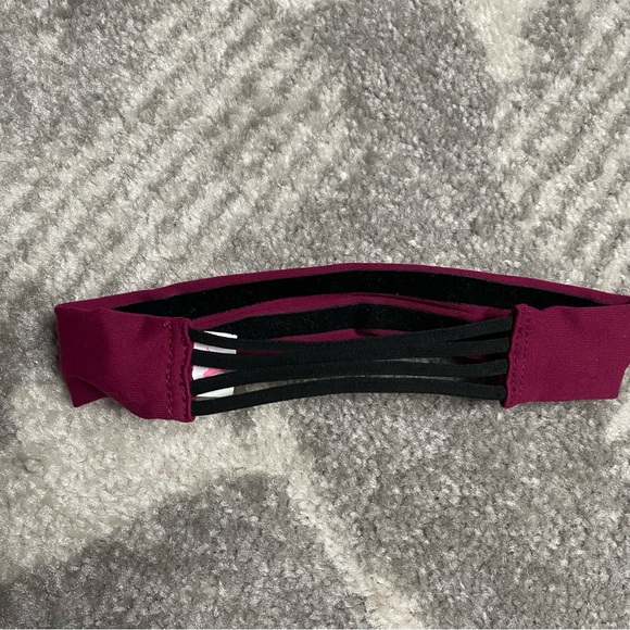 Victoria’s Secret PINK Ultimate Burgundy Maroon Headband - Picture 2 of 5